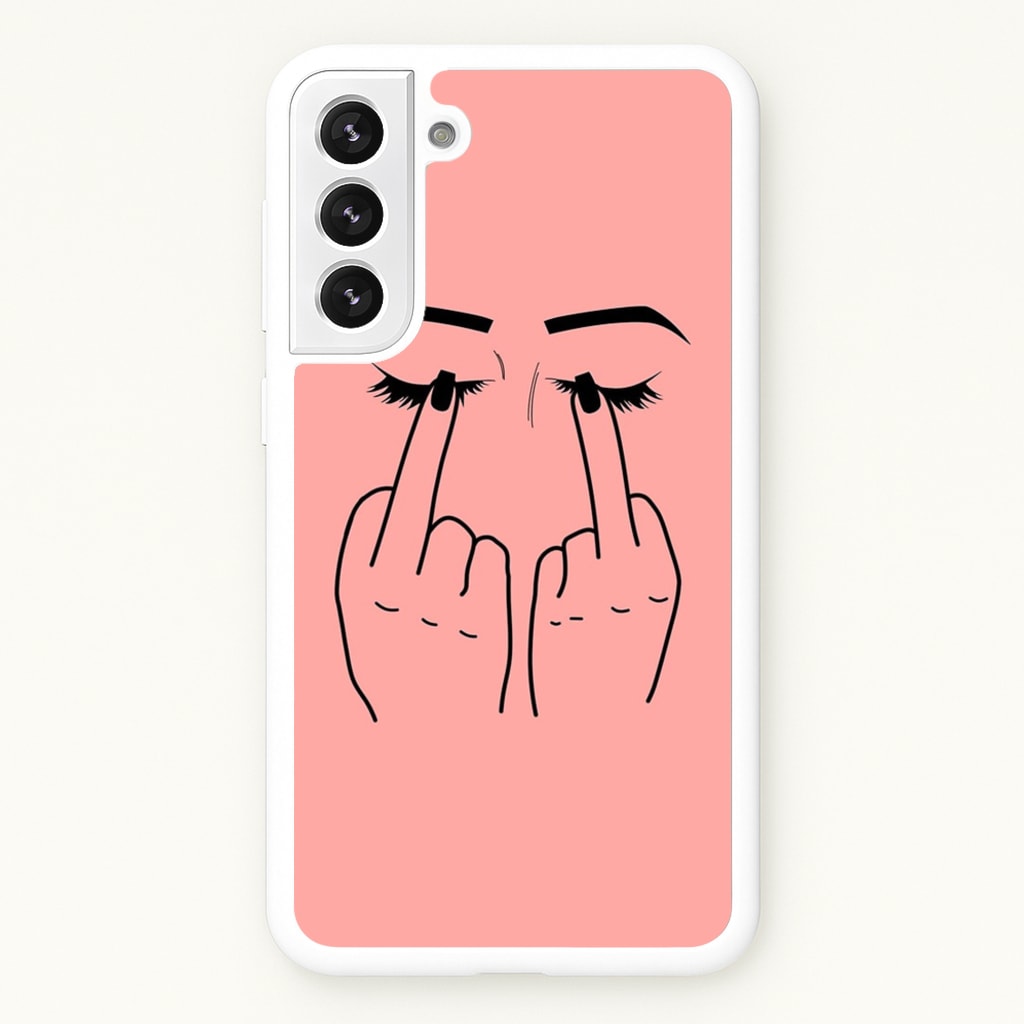 Middle Finger Eyes - Phone Case for Galaxy S22 Plus
