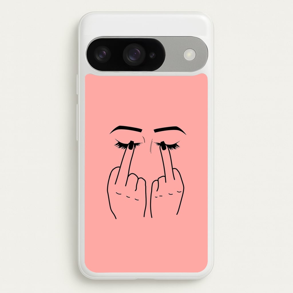 Middle Finger Eyes Phone Case for Google Pixel 10 / 10 Pro