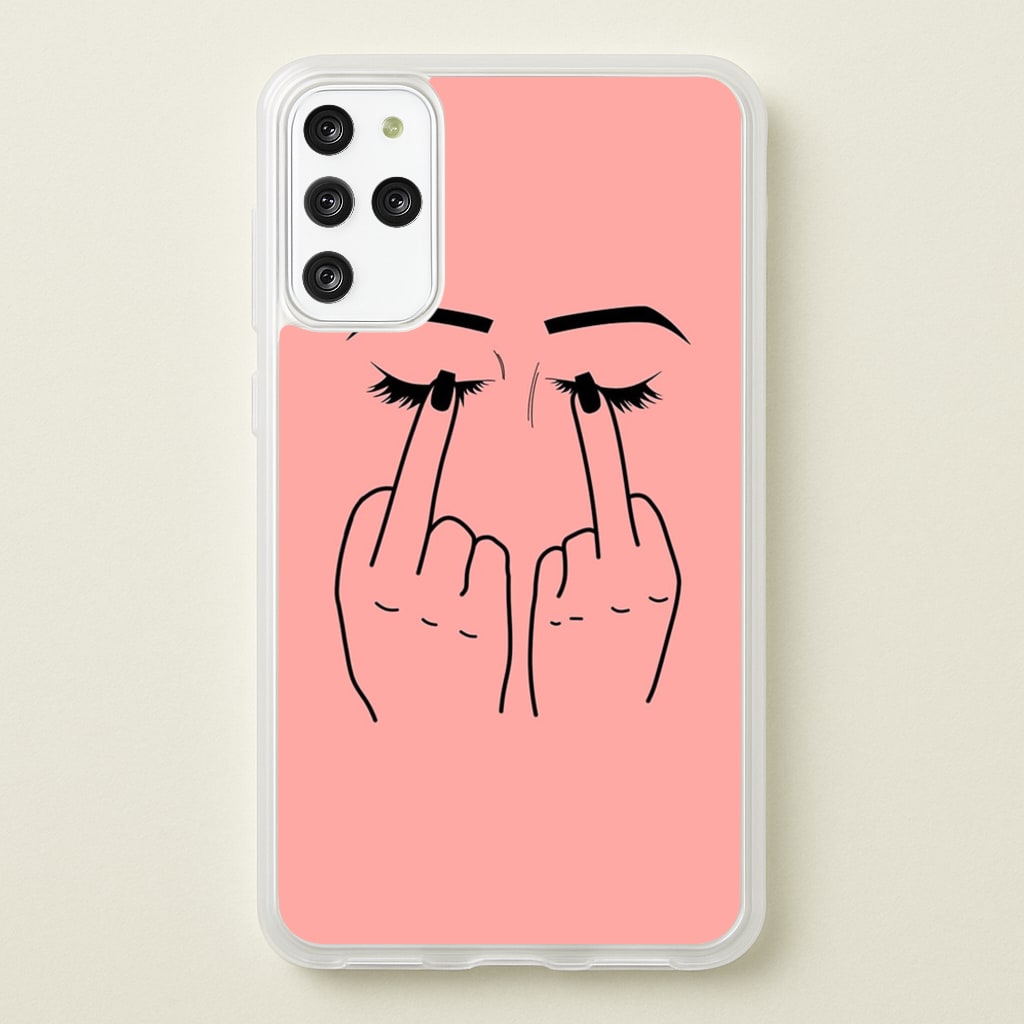 Middle Finger Eyes - Phone Case for Galaxy S20 Plus