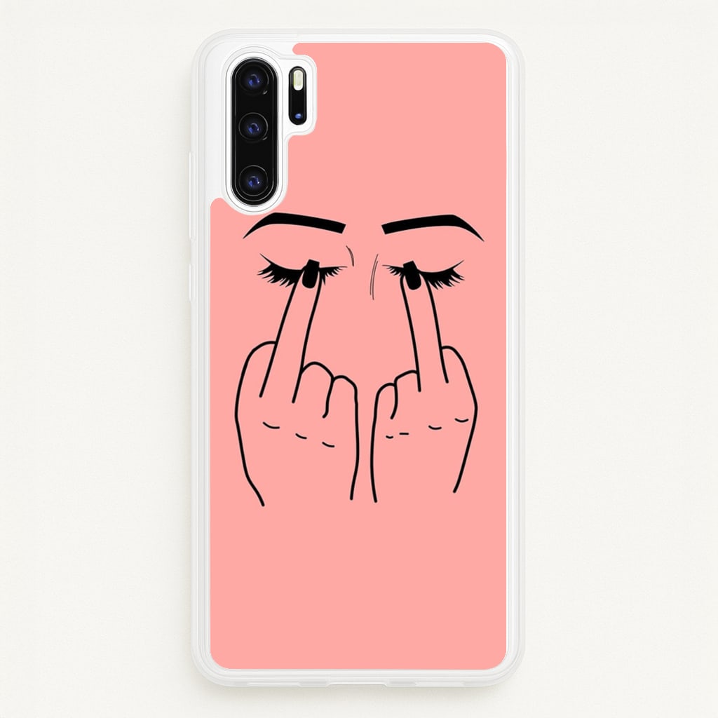 Middle Finger Eyes - Phone Case for Huawei P30 Pro
