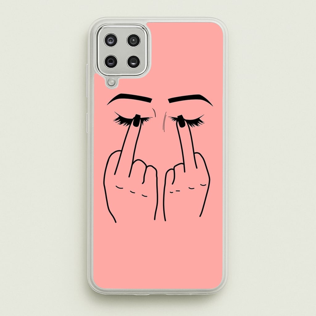 Middle Finger Eyes - Phone Case for Galaxy A12