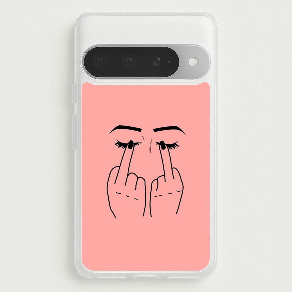 Middle Finger Eyes Phone Case for Google Pixel 10 Pro XL