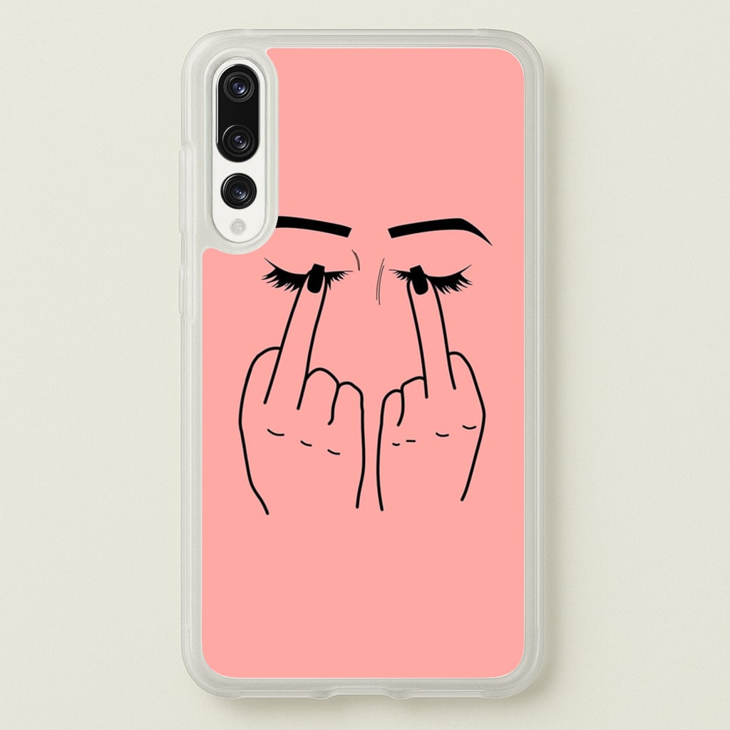 Middle Finger Eyes - Phone Case for Huawei P20 Pro