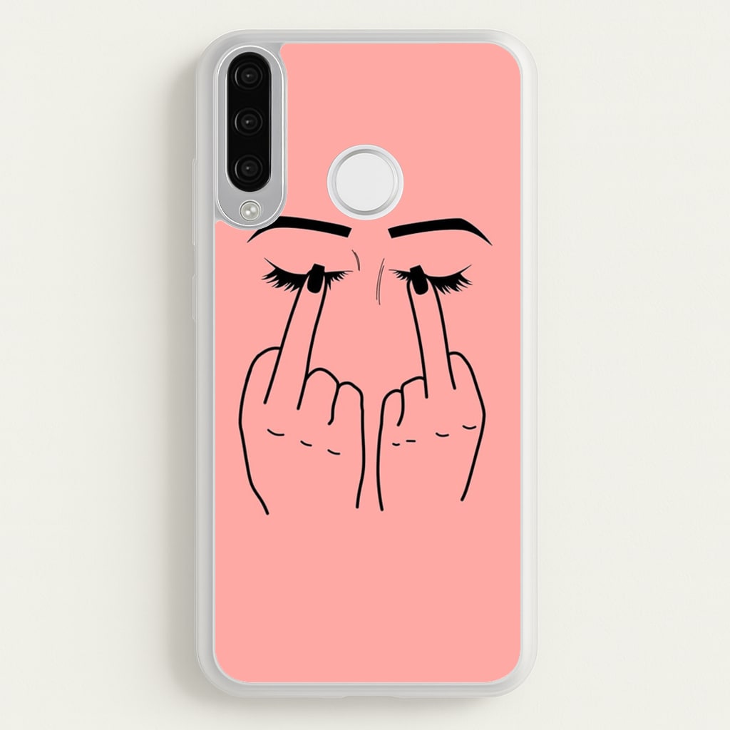 Middle Finger Eyes - Phone Case for Huawei P30 Lite