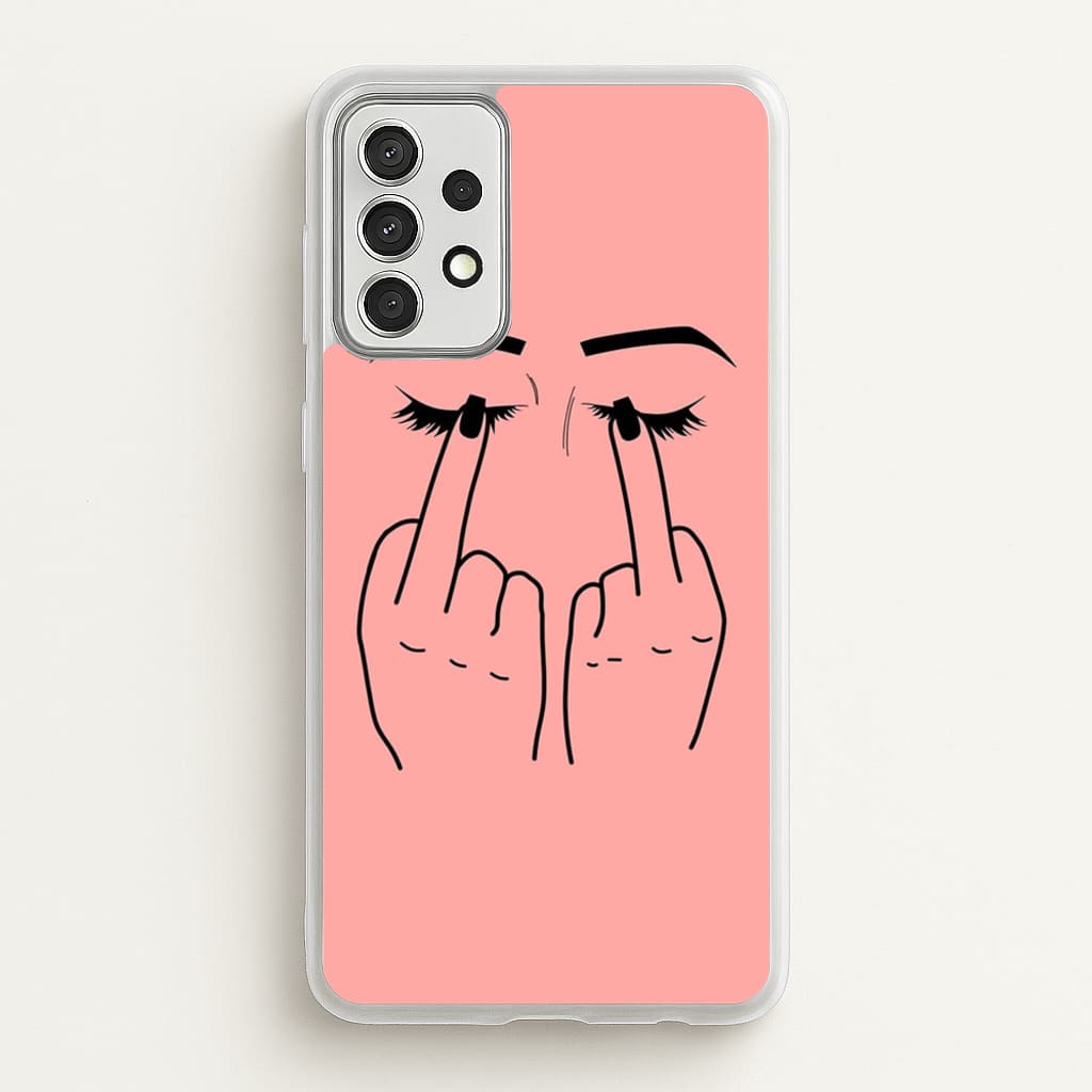 Middle Finger Eyes - Phone Case for Galaxy A52 / A52s
