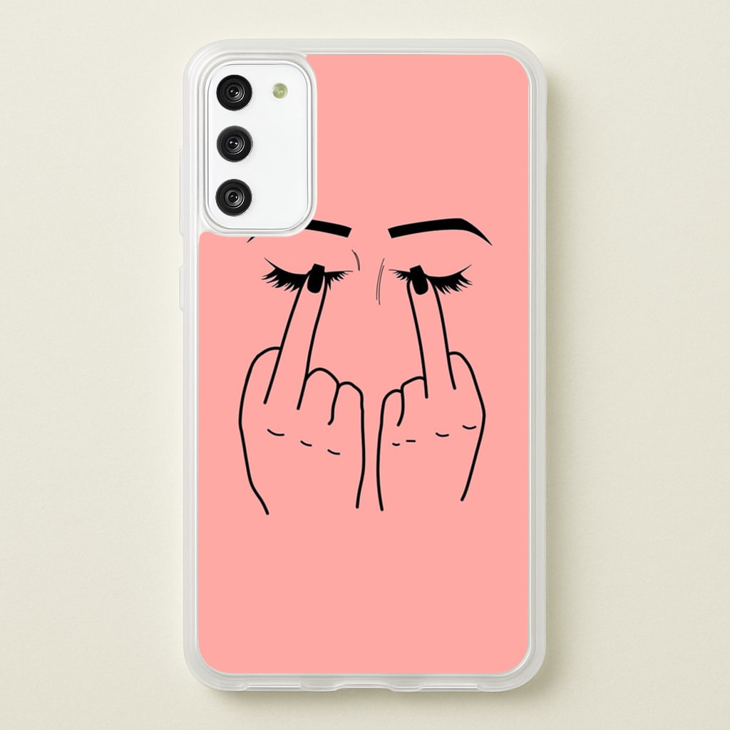 Middle Finger Eyes - Phone Case for Galaxy S20FE