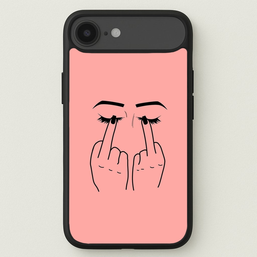 Middle Finger Eyes Phone Case for iPhone 17 Air