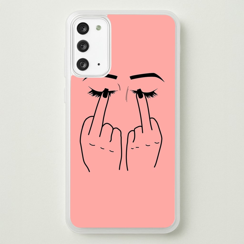 Middle Finger Eyes - Phone Case for Galaxy Note 20