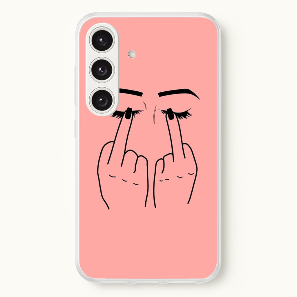 Middle Finger Eyes - Phone Case for Galaxy S25 Plus