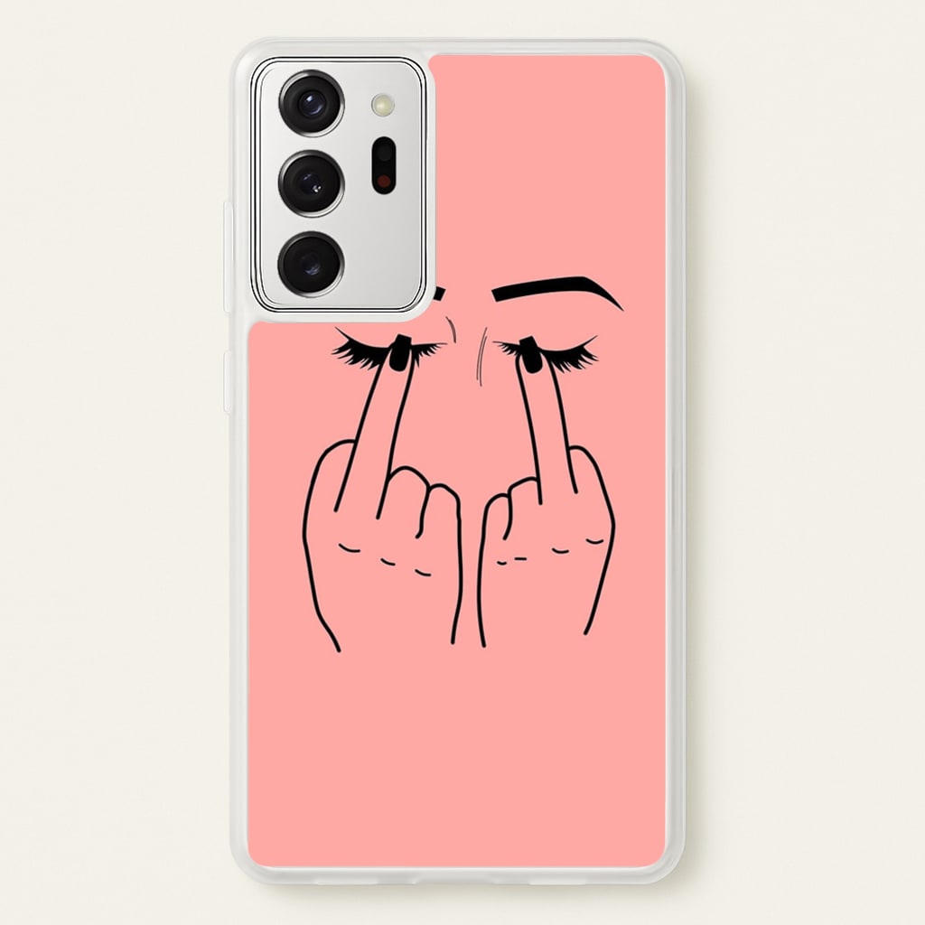 Middle Finger Eyes - Phone Case for Galaxy Note 20 Ultra