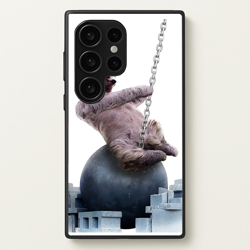 Wrecking Ball Sloth - Miley Cyrus Phone Case for Galaxy S24 Ultra