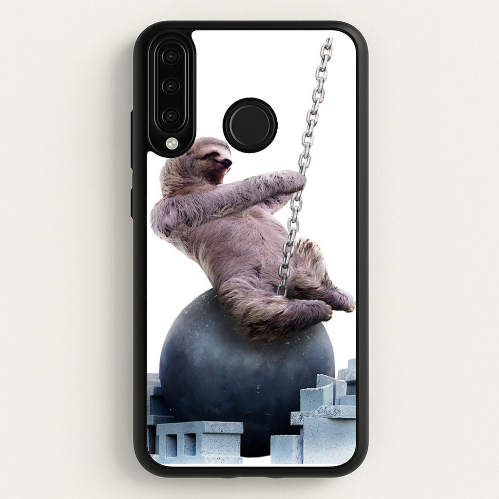 Wrecking Ball Sloth - Miley Cyrus Phone Case for Huawei P30 Lite