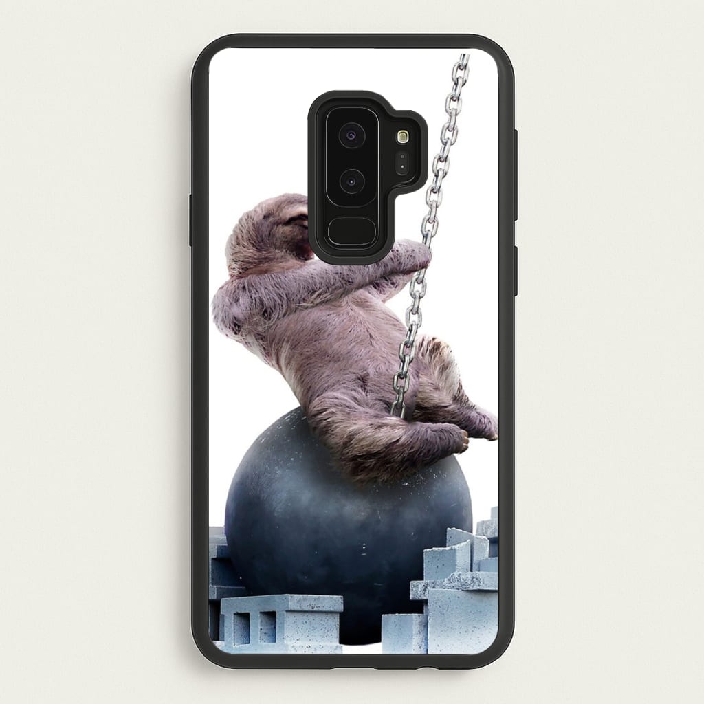 Wrecking Ball Sloth - Miley Cyrus Phone Case for Galaxy S9 Plus