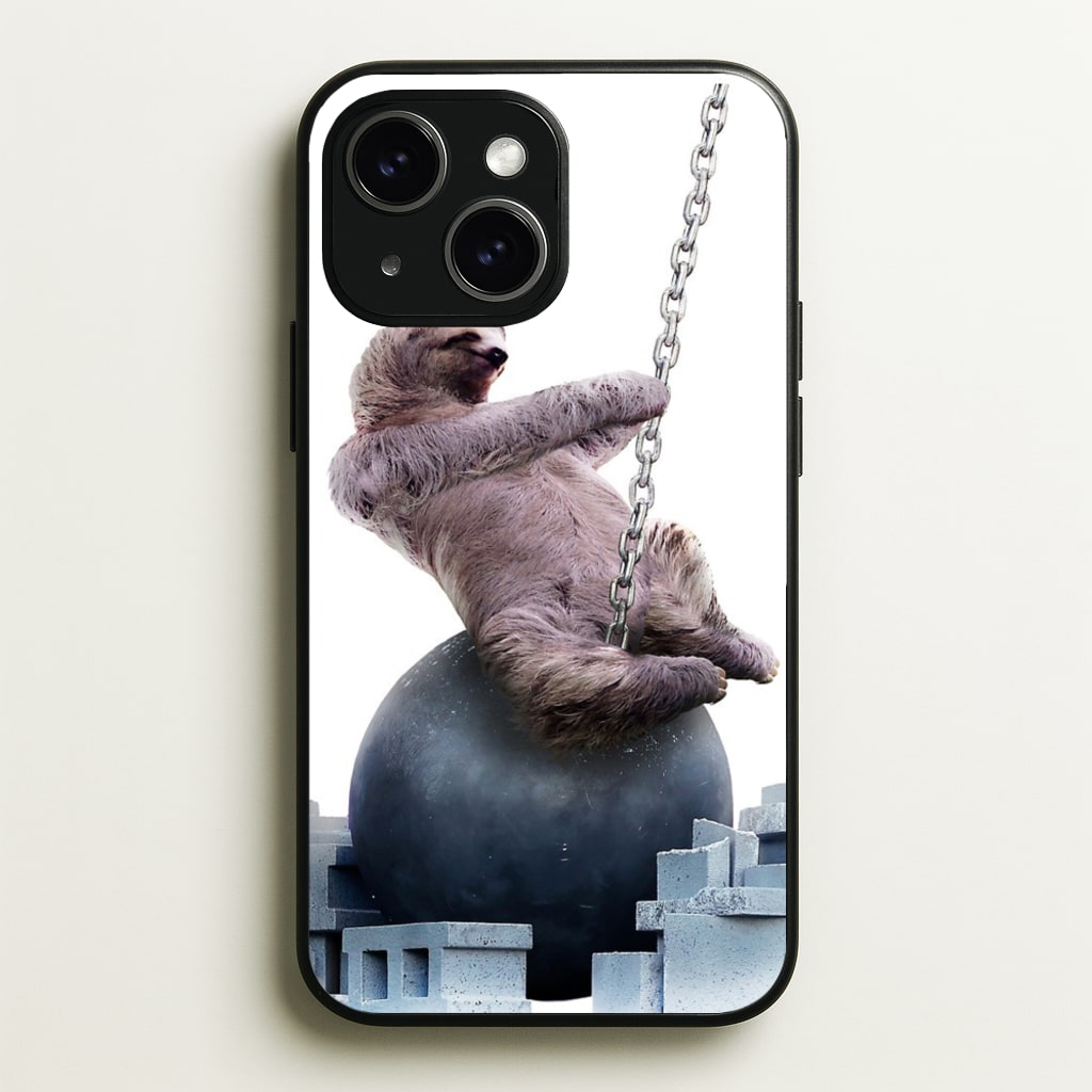 Wrecking Ball Sloth - Miley Cyrus Phone Case for iPhone 15 Plus