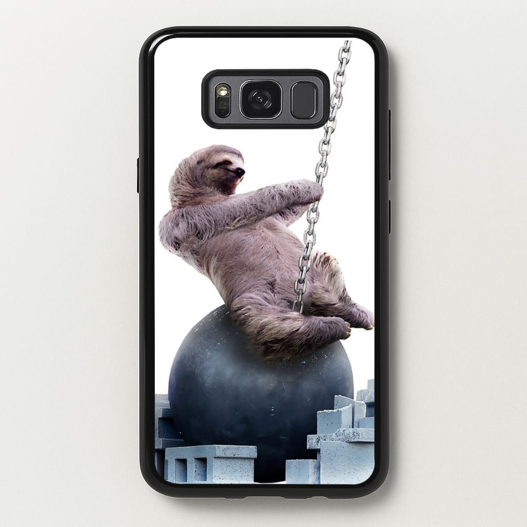 Wrecking Ball Sloth - Miley Cyrus Phone Case for Galaxy S8 Plus