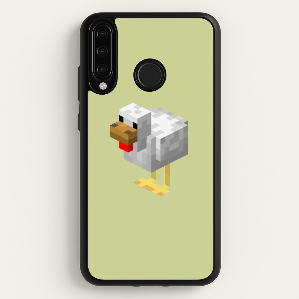 Mining Chicken - Minecraft Phone Case for Huawei P30 Lite