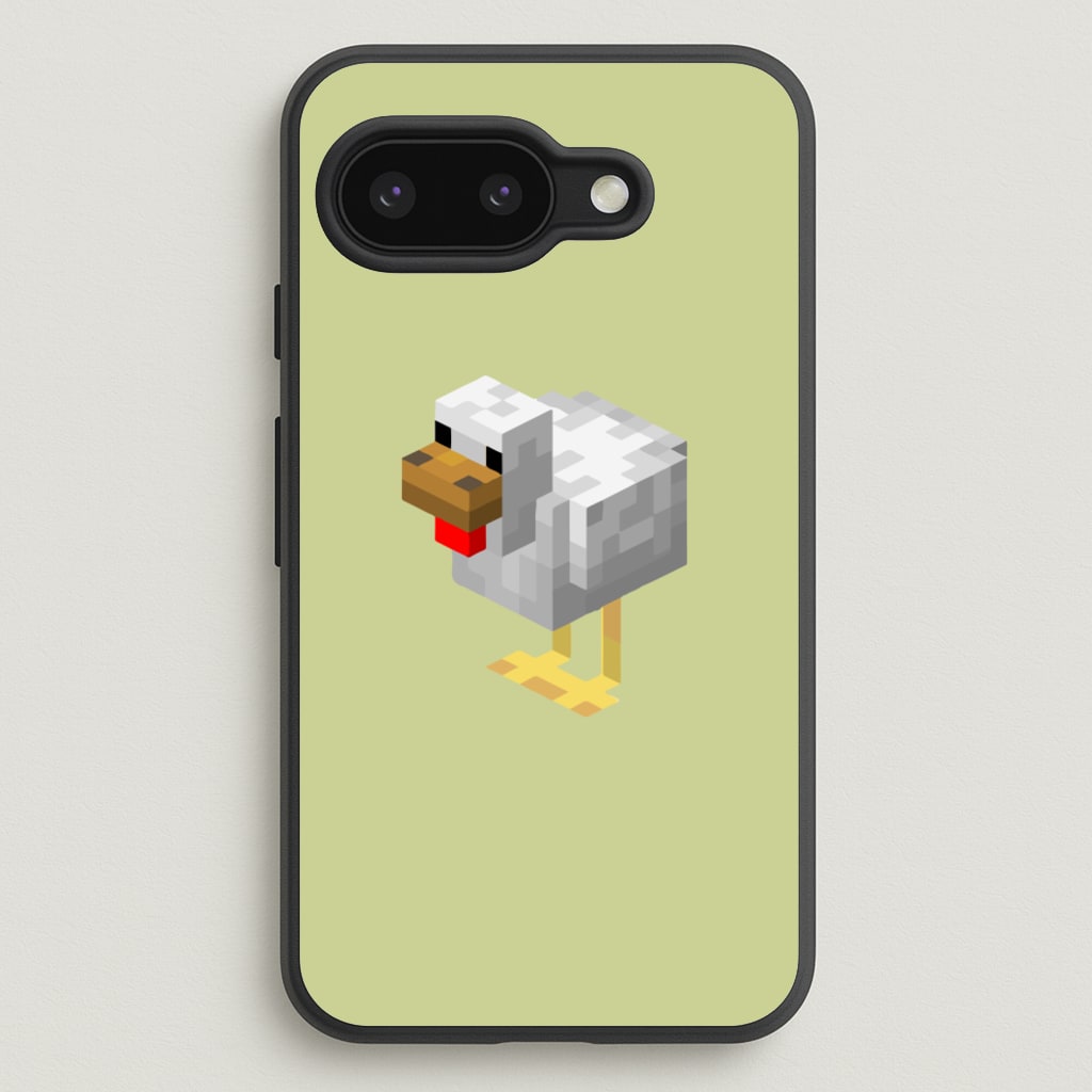 Mining Chicken - Minecraft Phone Case for Google Pixel 9a