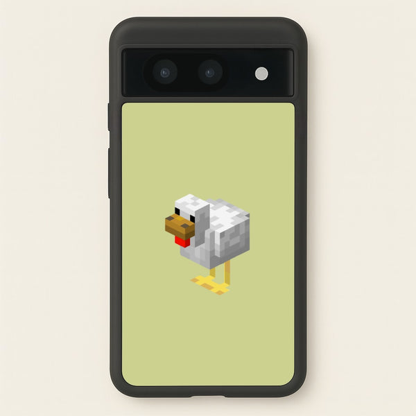 Mining Chicken - Minecraft Phone Case for Google Pixel 8a