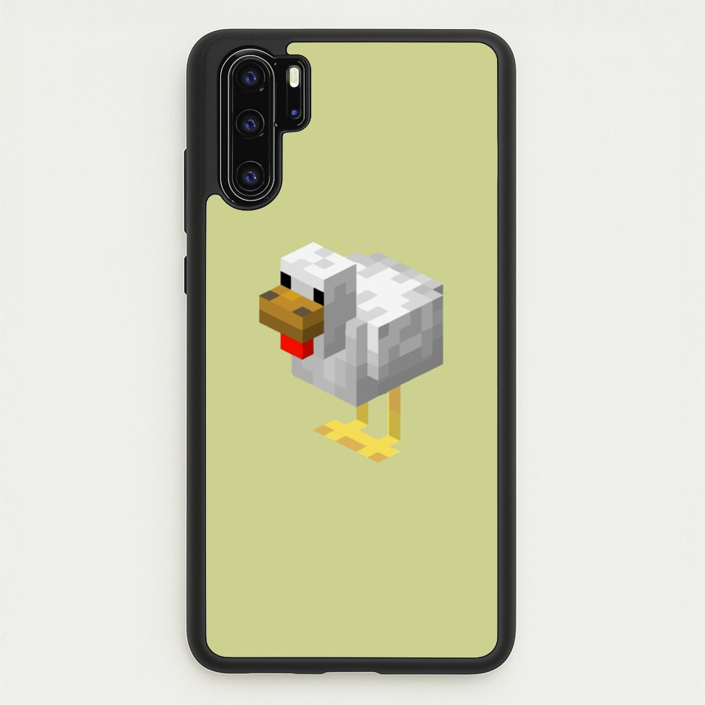 Mining Chicken - Minecraft Phone Case for Huawei P30 Pro