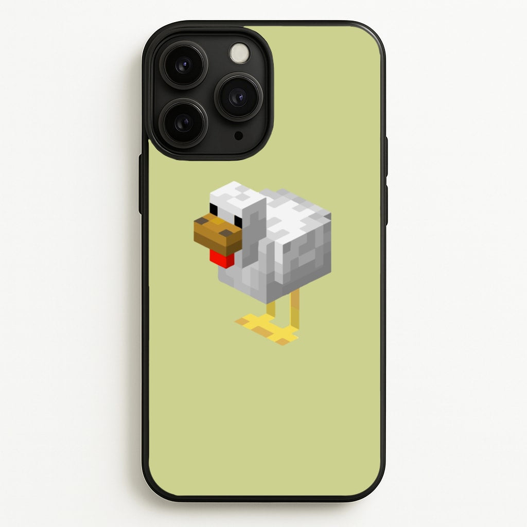 Mining Chicken - Minecraft Phone Case for iPhone 11 Pro