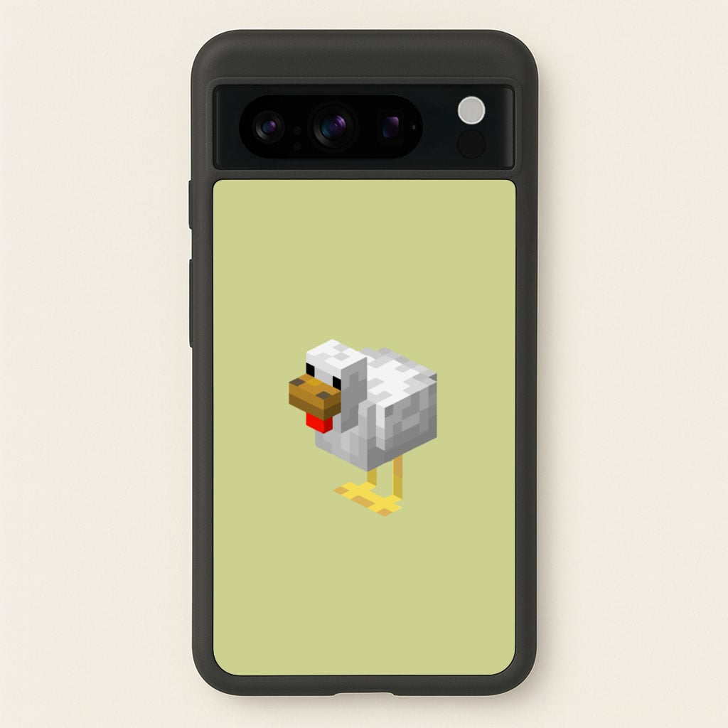 Mining Chicken - Minecraft Phone Case for Google Pixel 8 Pro