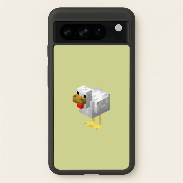 Mining Chicken - Minecraft Phone Case for Google Pixel 8 Pro