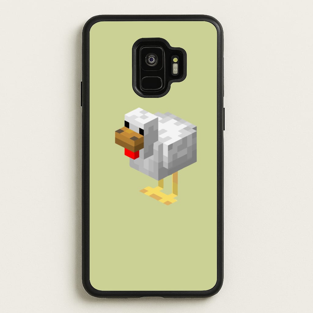 Mining Chicken - Minecraft Phone Case for Galaxy S9