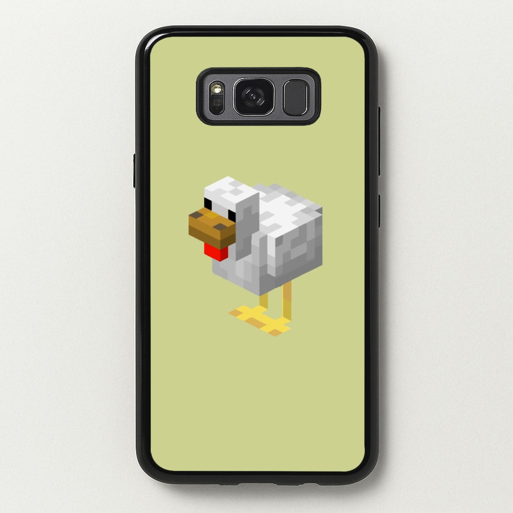 Mining Chicken - Minecraft Phone Case for Galaxy S8