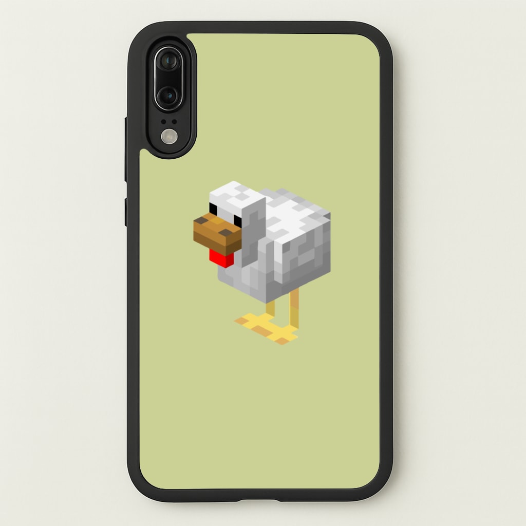 Mining Chicken - Minecraft Phone Case for Huawei P20