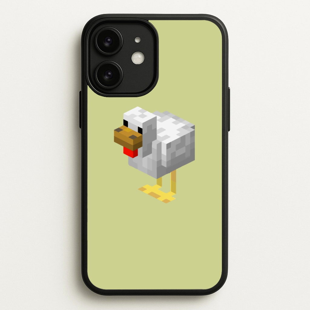 Mining Chicken - Minecraft Phone Case for iPhone 11