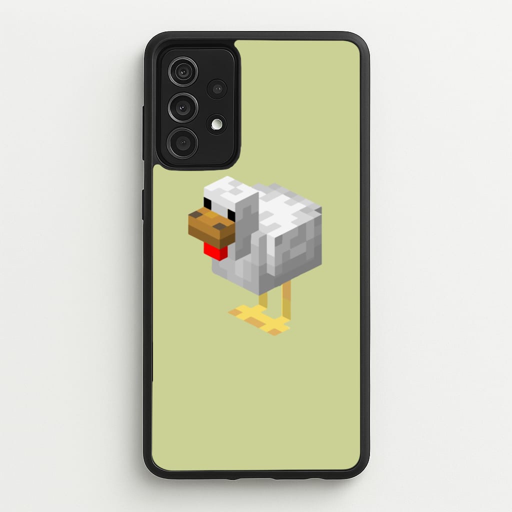 Mining Chicken - Minecraft Phone Case for Galaxy A52 / A52s