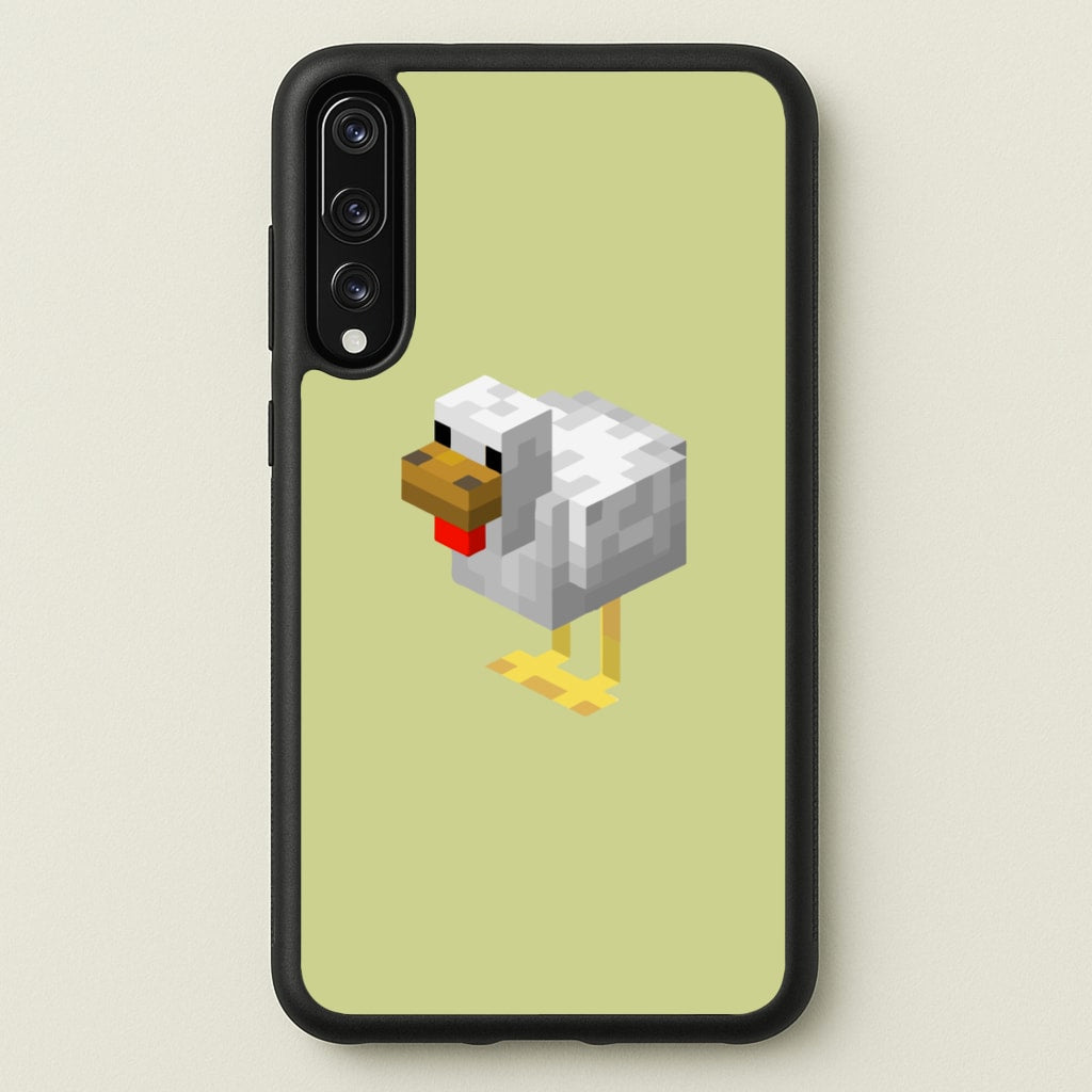 Mining Chicken - Minecraft Phone Case for Huawei P20 Pro