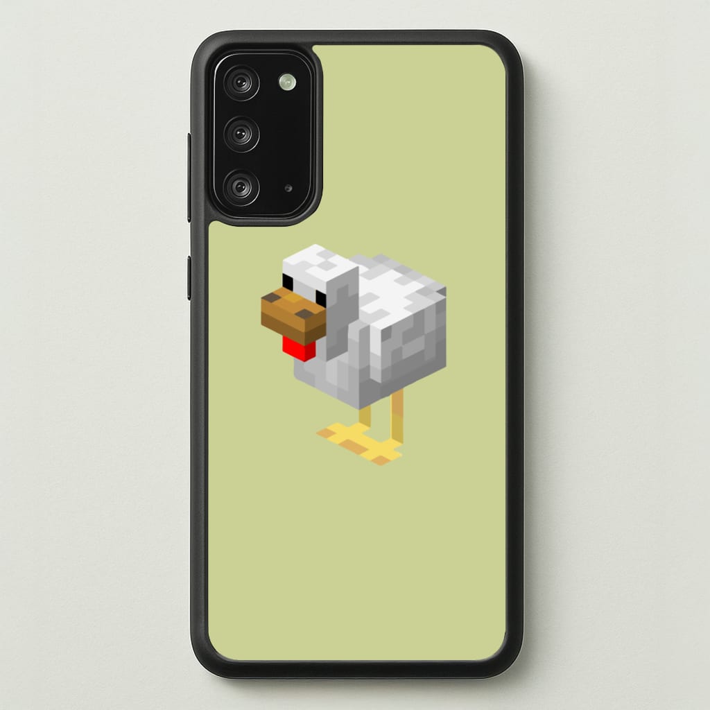 Mining Chicken - Minecraft Phone Case for Galaxy Note 20