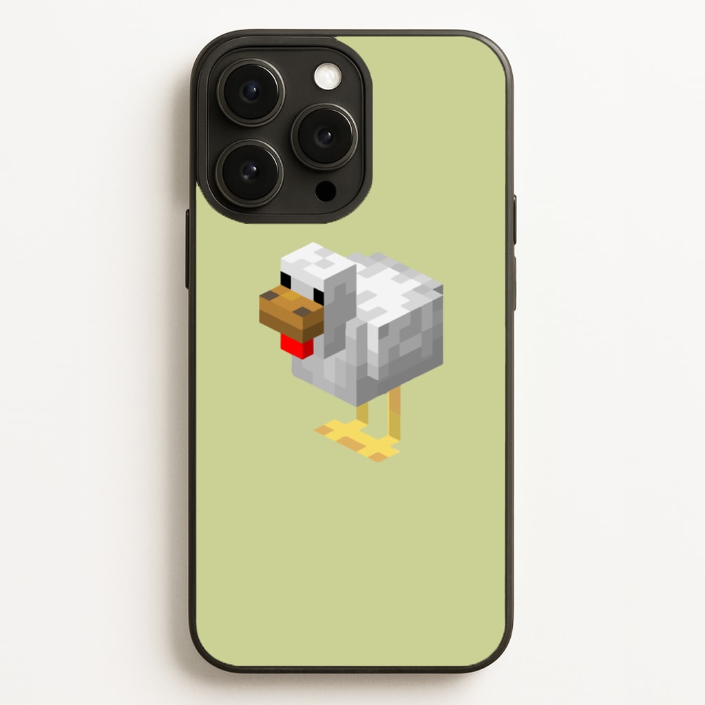 Mining Chicken - Minecraft Phone Case for iPhone 12 Pro Max