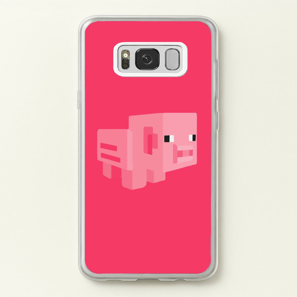 Mining Pig - Minecraft Phone Case for Galaxy S8