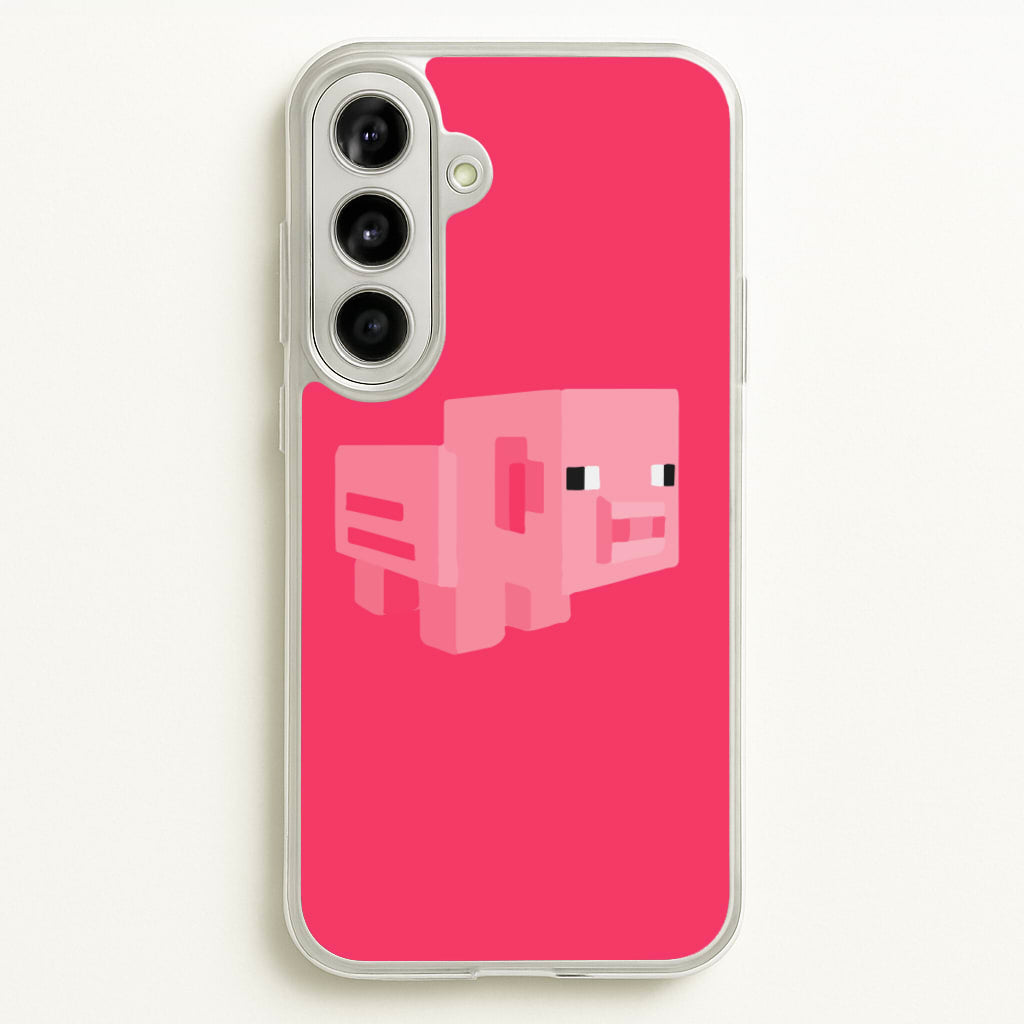 Mining Pig - Minecraft Phone Case for Galaxy A56