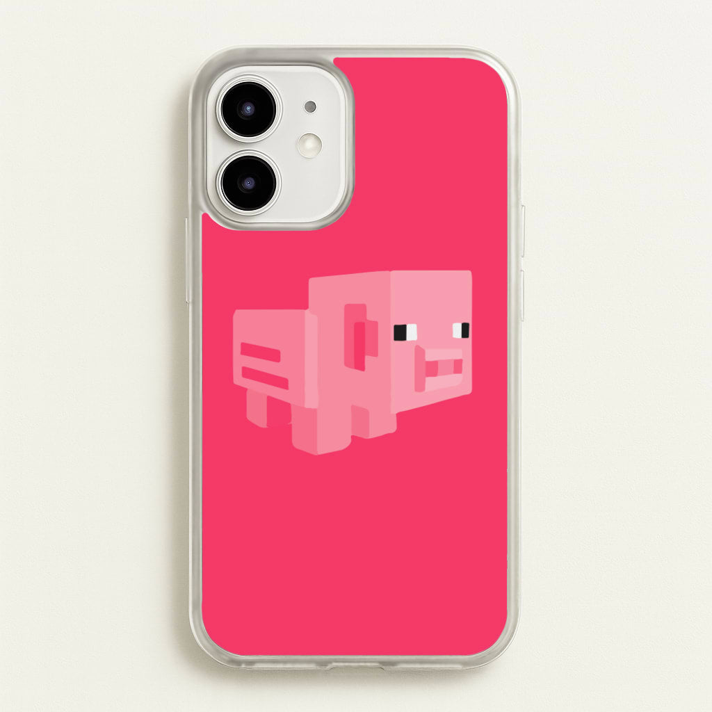 Mining Pig - Minecraft Phone Case for iPhone 12 Mini