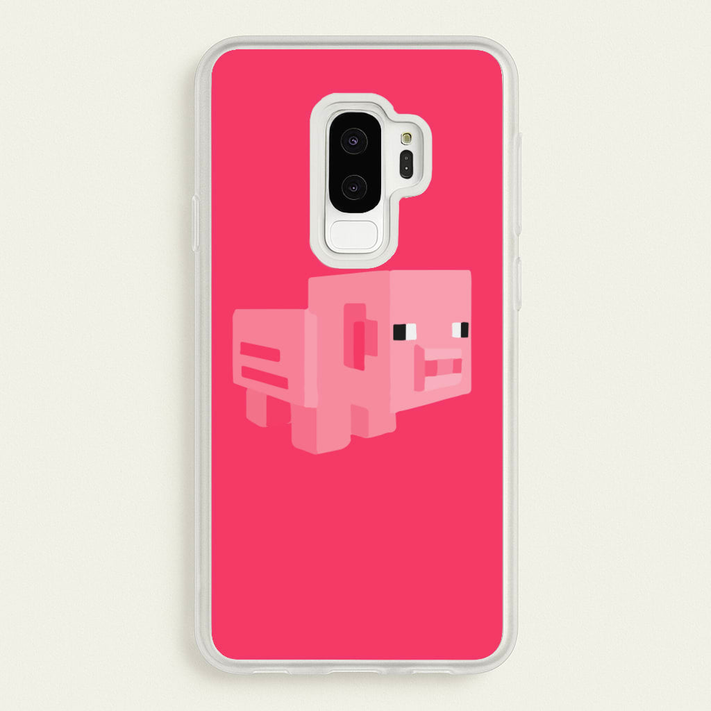 Mining Pig - Minecraft Phone Case for Galaxy S9 Plus
