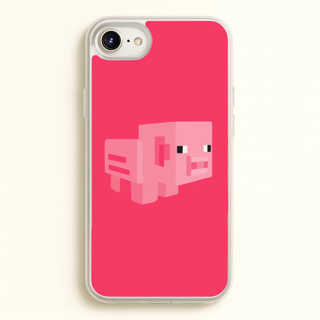 Mining Pig - Minecraft Phone Case for iPhone 6 / 7 / 8 / SE