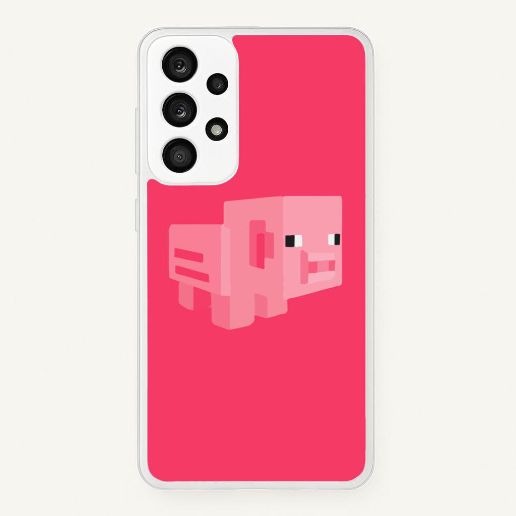 Mining Pig - Minecraft Phone Case for Galaxy A33