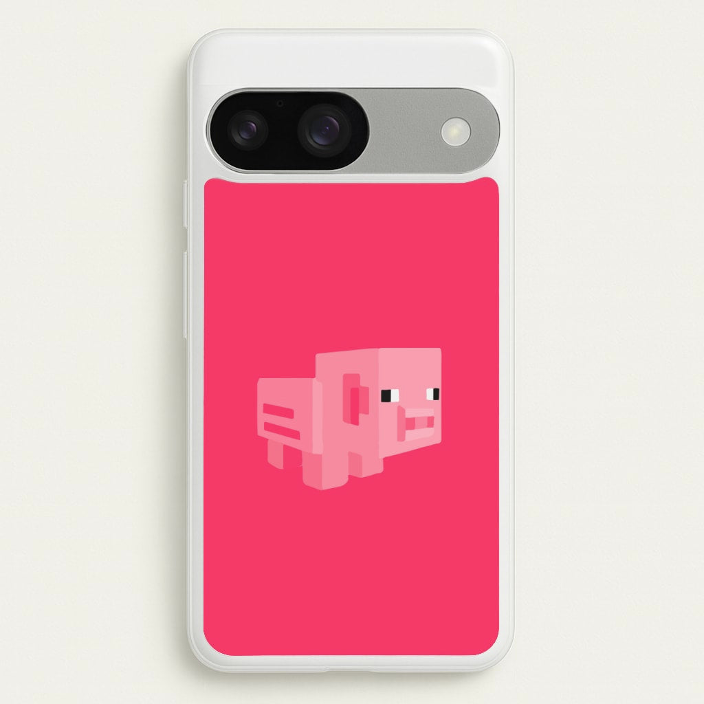 Mining Pig - Minecraft Phone Case for Google Pixel 9 / 9 Pro