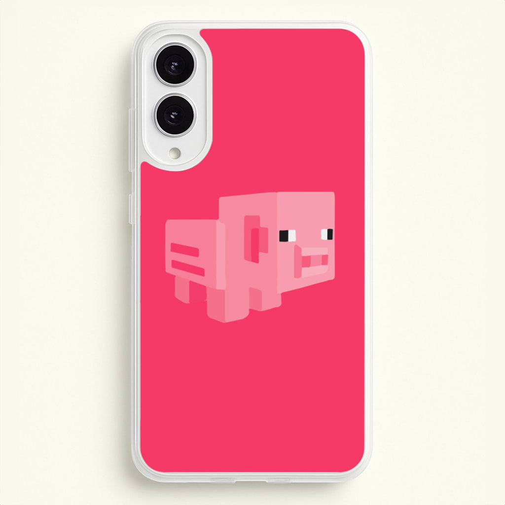 Mining Pig - Minecraft Phone Case for Galaxy S25 Edge