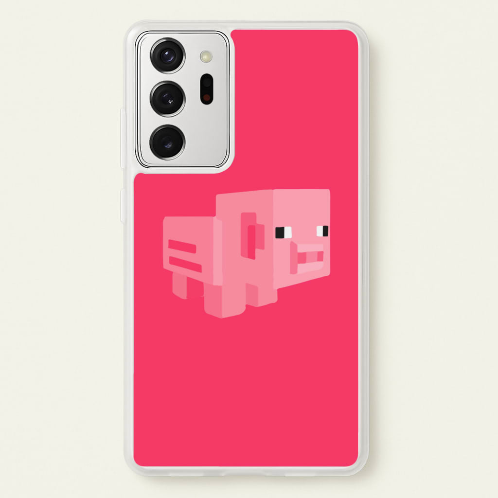 Mining Pig - Minecraft Phone Case for Galaxy Note 20 Ultra