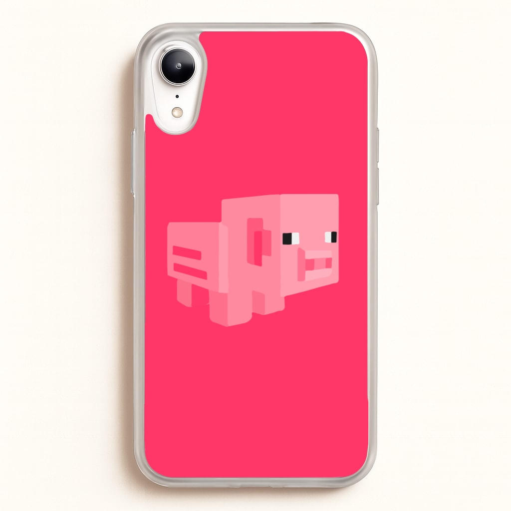 Mining Pig - Minecraft Phone Case for iPhone XR