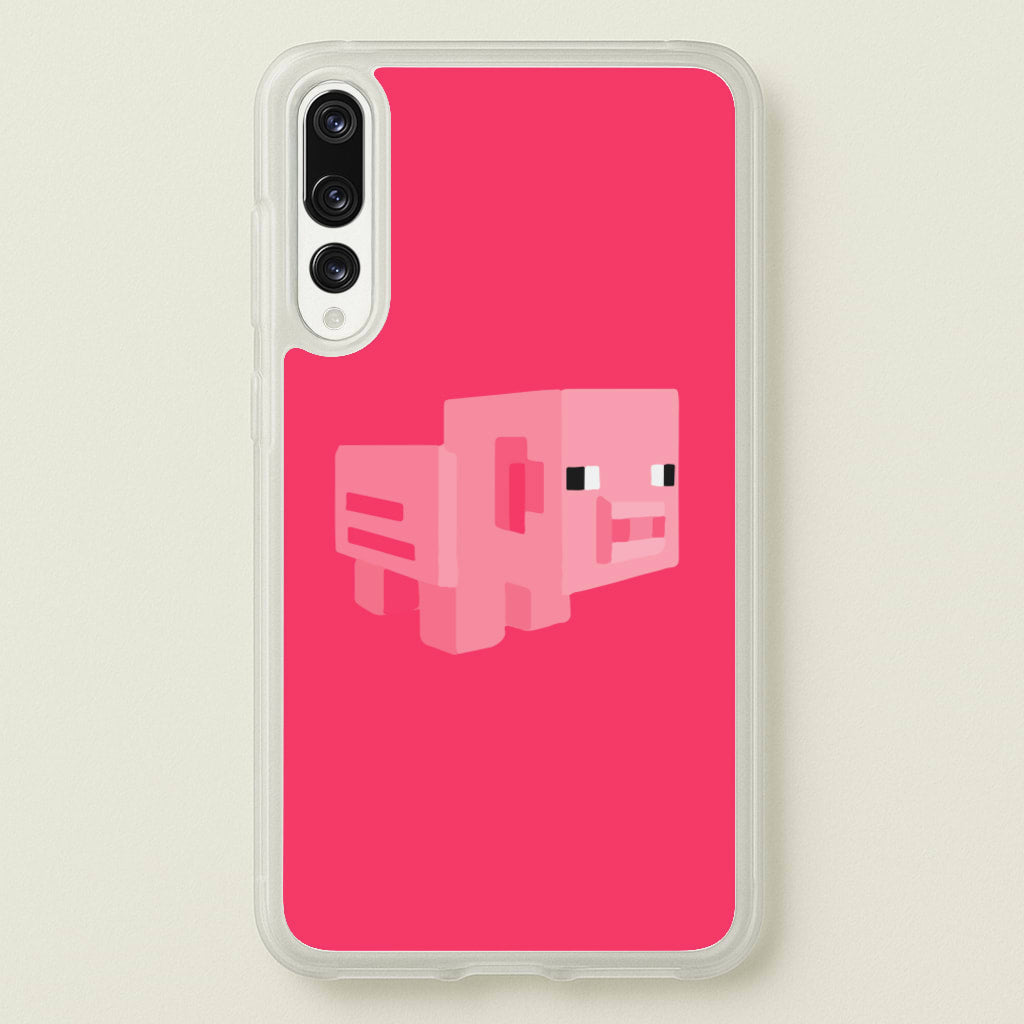 Mining Pig - Minecraft Phone Case for Huawei P20 Pro