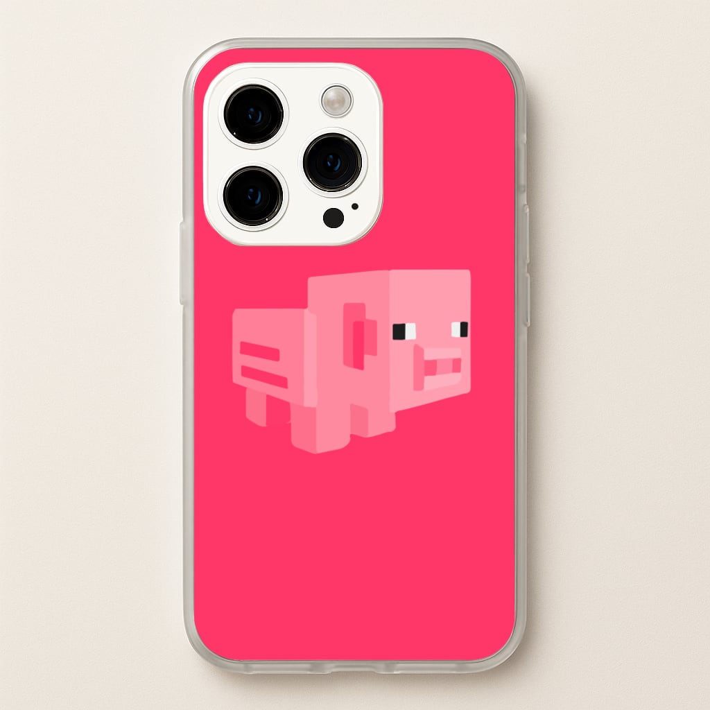 Mining Pig - Minecraft Phone Case for iPhone 14 Pro