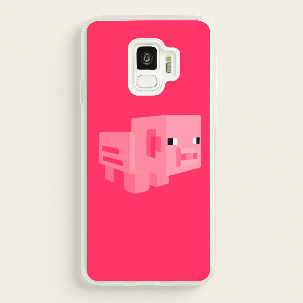Mining Pig - Minecraft Phone Case for Galaxy S9