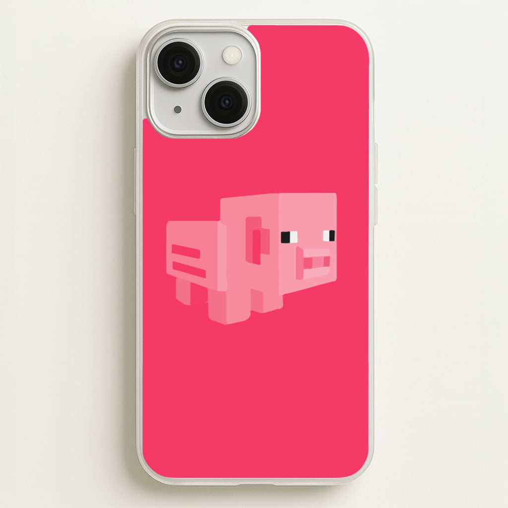 Mining Pig - Minecraft Phone Case for iPhone 13