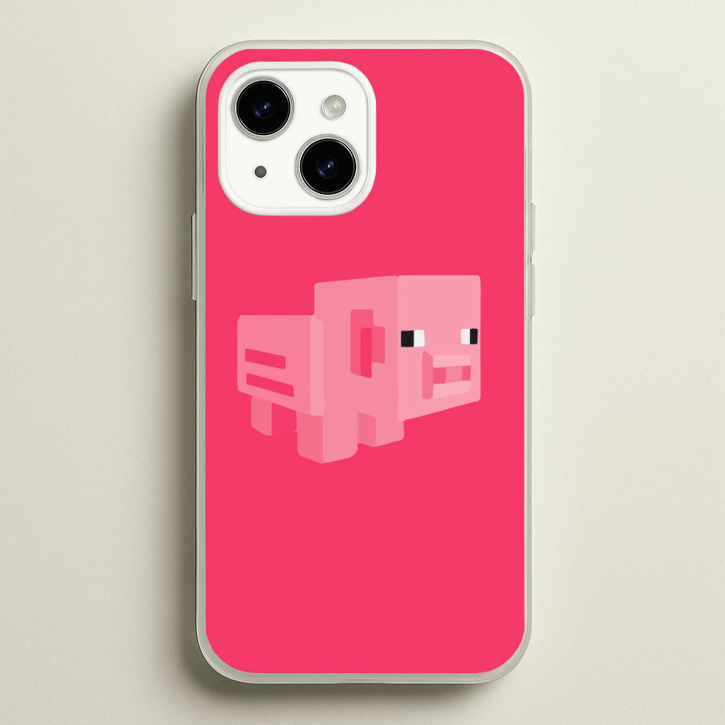 Mining Pig - Minecraft Phone Case for iPhone 14