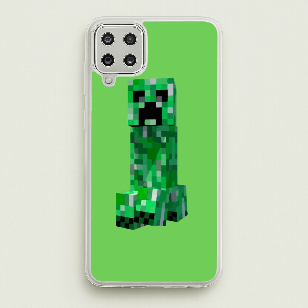 Mining Creeper - Minecraft Phone Case for Galaxy A12